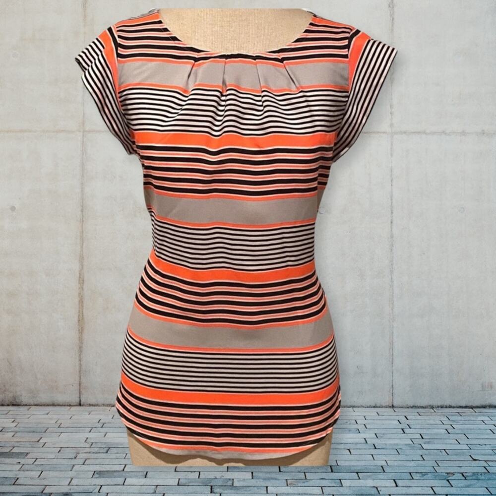 Alice Blue x Stitch Fix Size Small Flutter Sleeve Striped Top